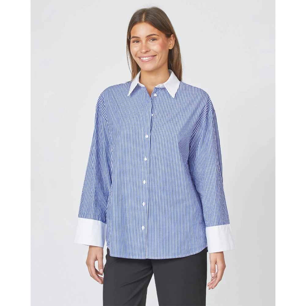 Sisters Point Viska-Sh Shirt Blue Dames