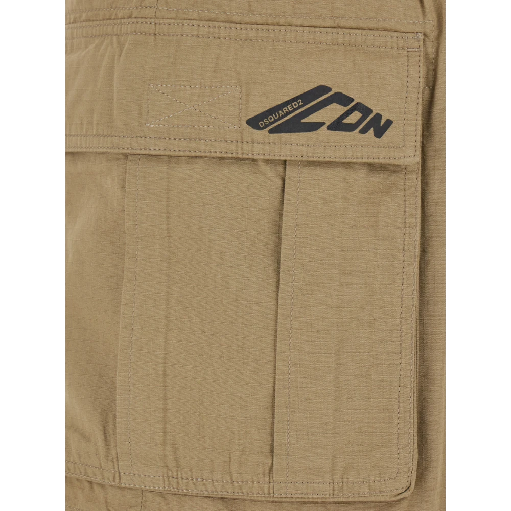 Dsquared2 Icon New Generation Beige Cargo Shorts Beige Heren