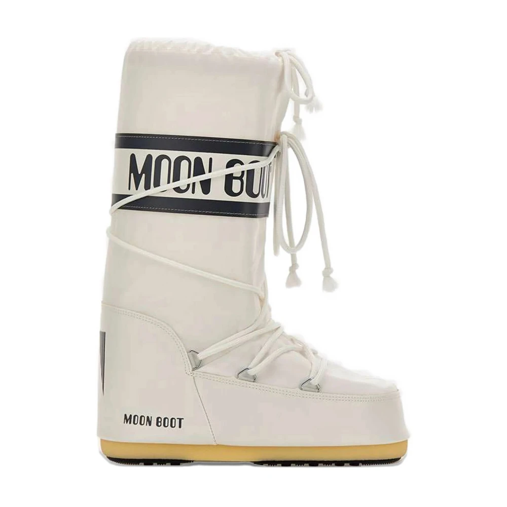 Moon Boot Unisex Blanc Après-Ski Nylon Icon - Bild 6