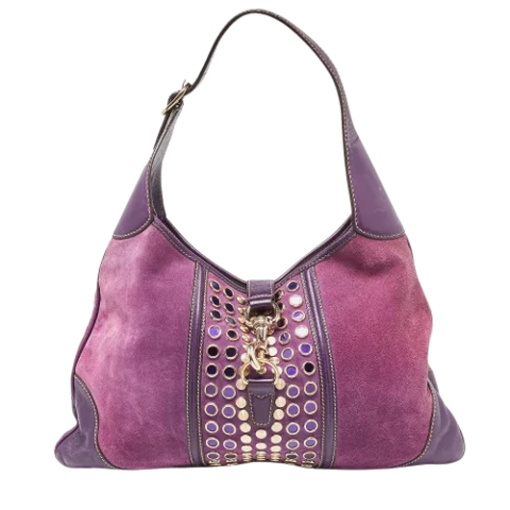 Gucci Vintage Pre-owned Fabric gucci-bags Purple Dames