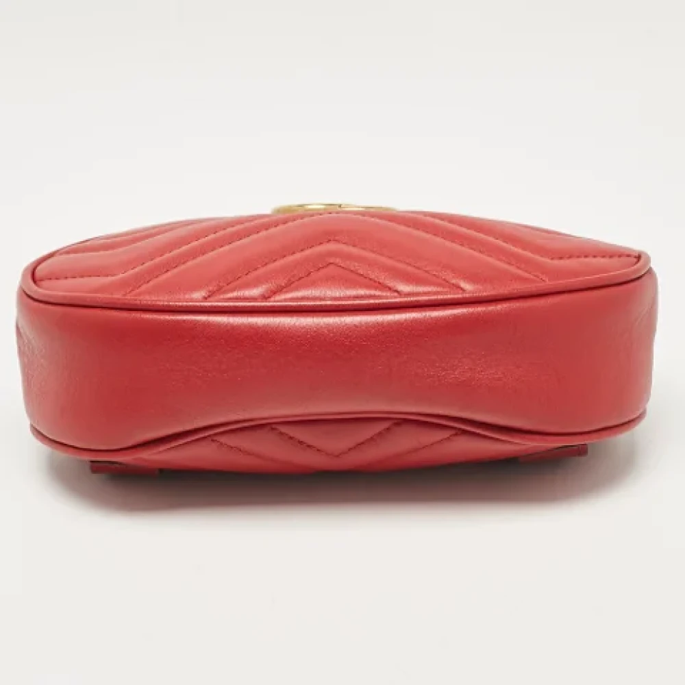 Gucci Vintage Pre-owned Leather gucci-bags Red Dames