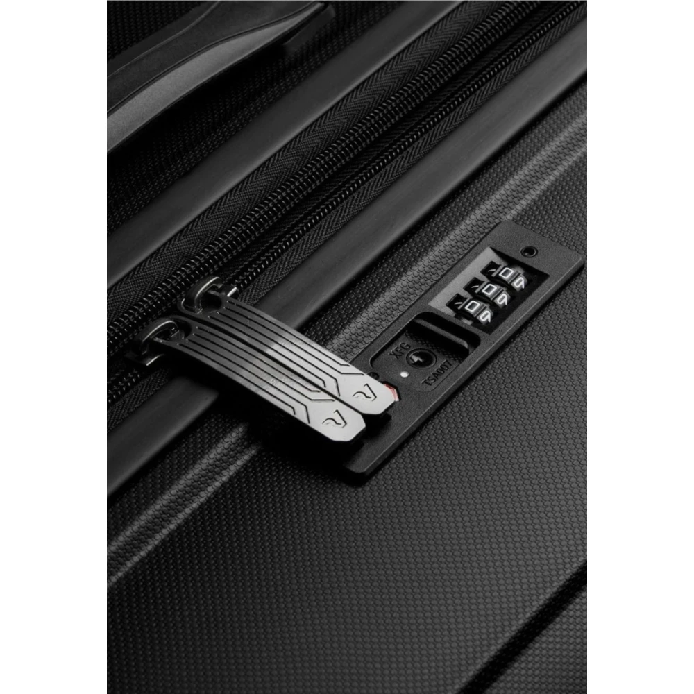Roncato Stijlvolle volwassen uitbreidbare B-Flying koffer Black Unisex