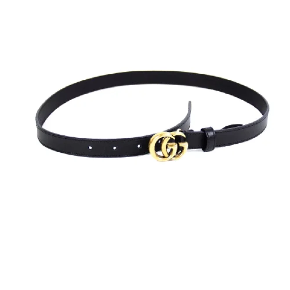 Gucci Vintage Pre-owned Leather belts Black Dames