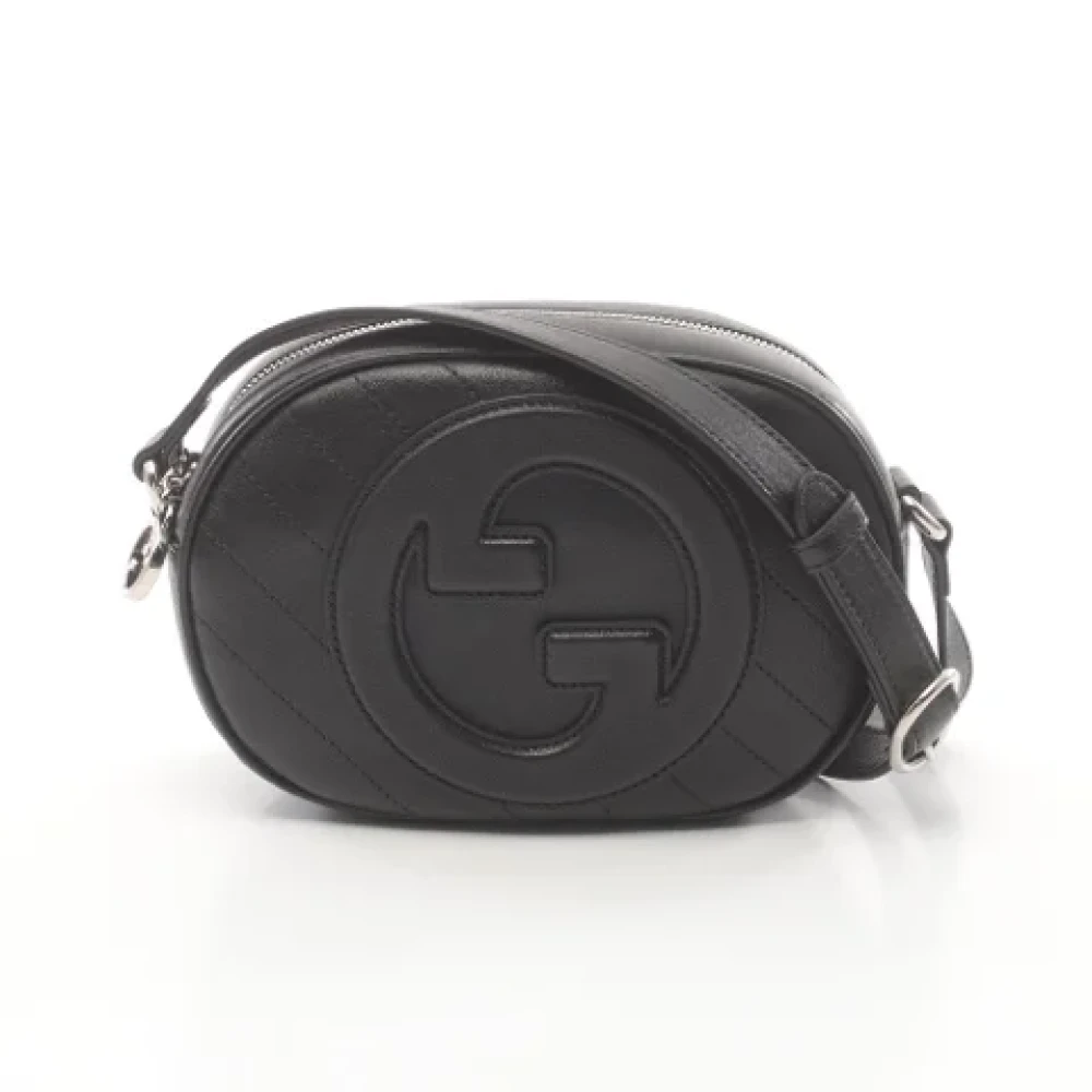 Gucci Vintage Pre-owned Leather shoulder-bags Black Dames