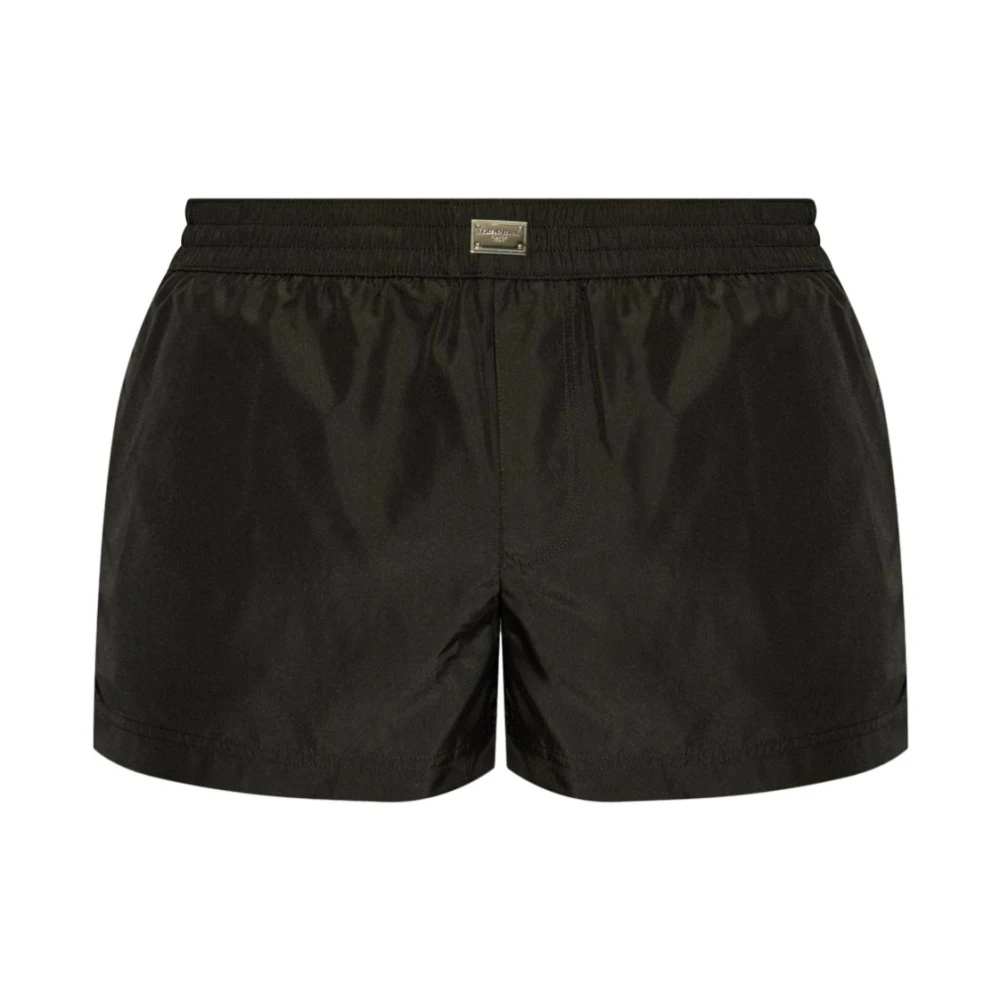 Dolce & Gabbana Uomo Nero Costume Da Bagno Stile Abbigliamento Mare