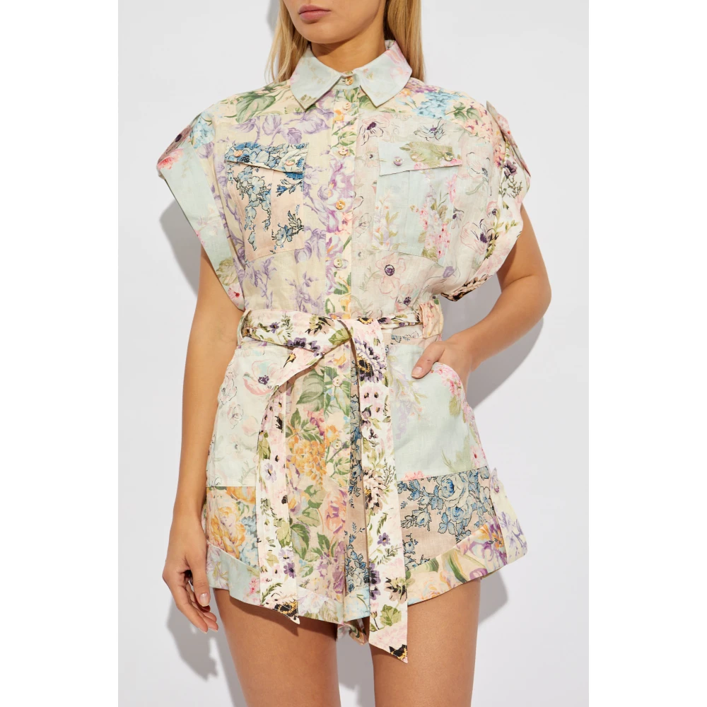 Zimmermann Bloemenprint jumpsuit Multicolor Dames