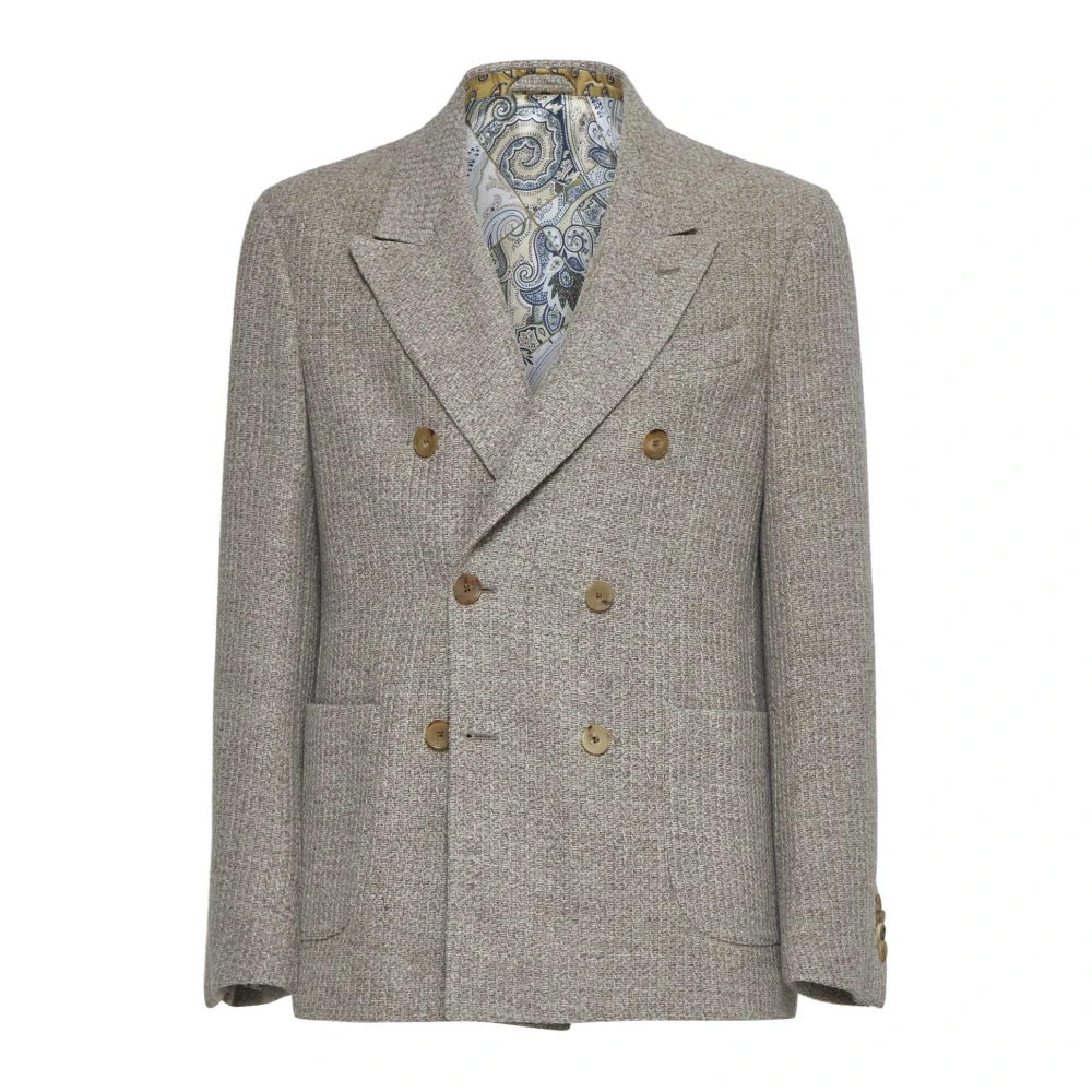 Etro - Jackets > Blazers - Beige - Etro - Modalova