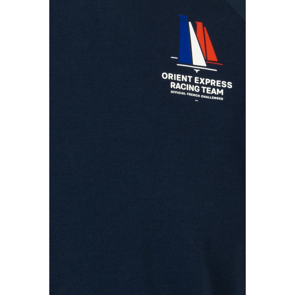 K-way Blauwe T-shirts en Polos Orient Express Blue Heren
