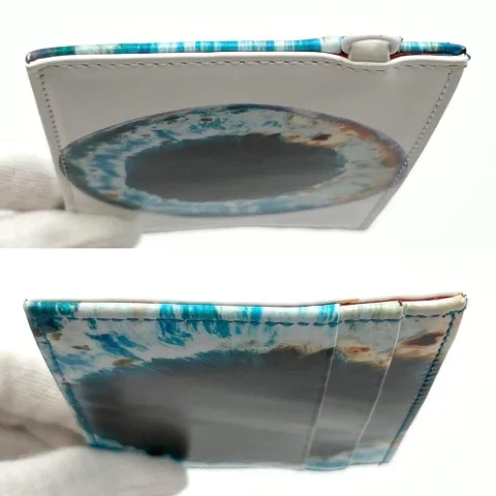 Dior Vintage Pre-owned Leather wallets White Heren