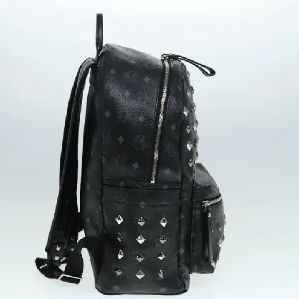 MCM Pre-owned Leather backpacks Black Dames