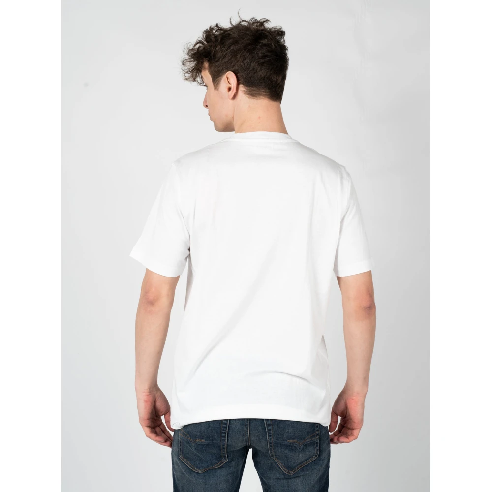 Diesel Minimalistische Ronde Hals T-shirt White Heren