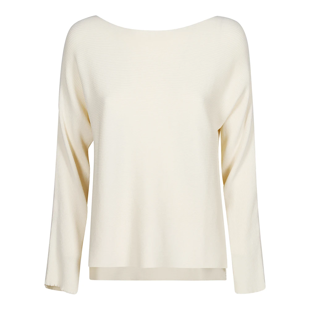 Liviana Conti Klassieke Trui van Zacht Stof Beige Dames