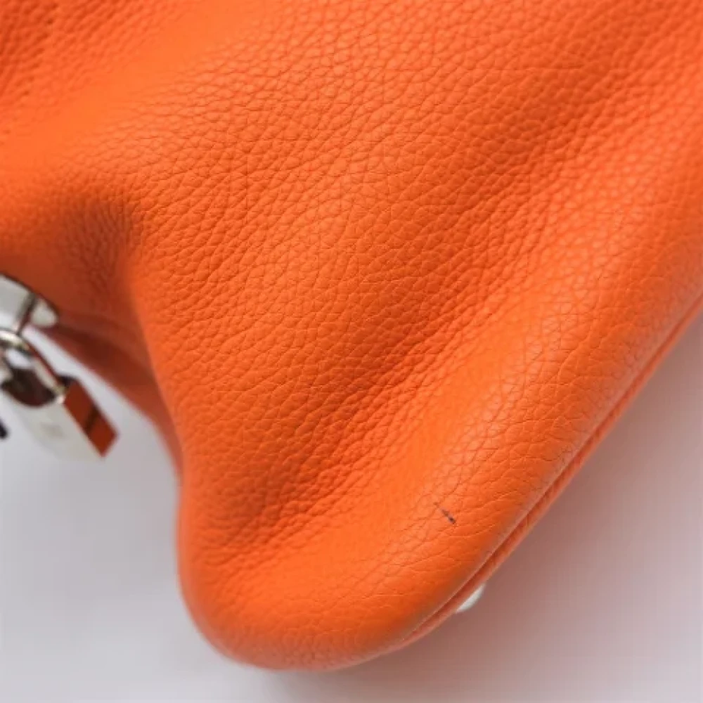 Hermès Vintage Pre-owned Fabric handbags Orange Dames
