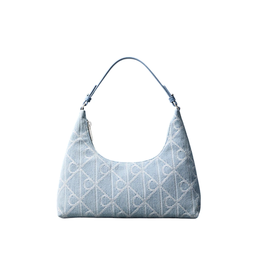 Calvin Klein Women's Blue Azzuro Shoulder Bag - Shoulder Bags - One Size - Bags