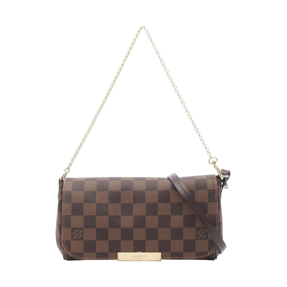 Louis Vuitton Vintage Women's Brown Pre-Owned Vintage Damier Ebene Canvas Pochette