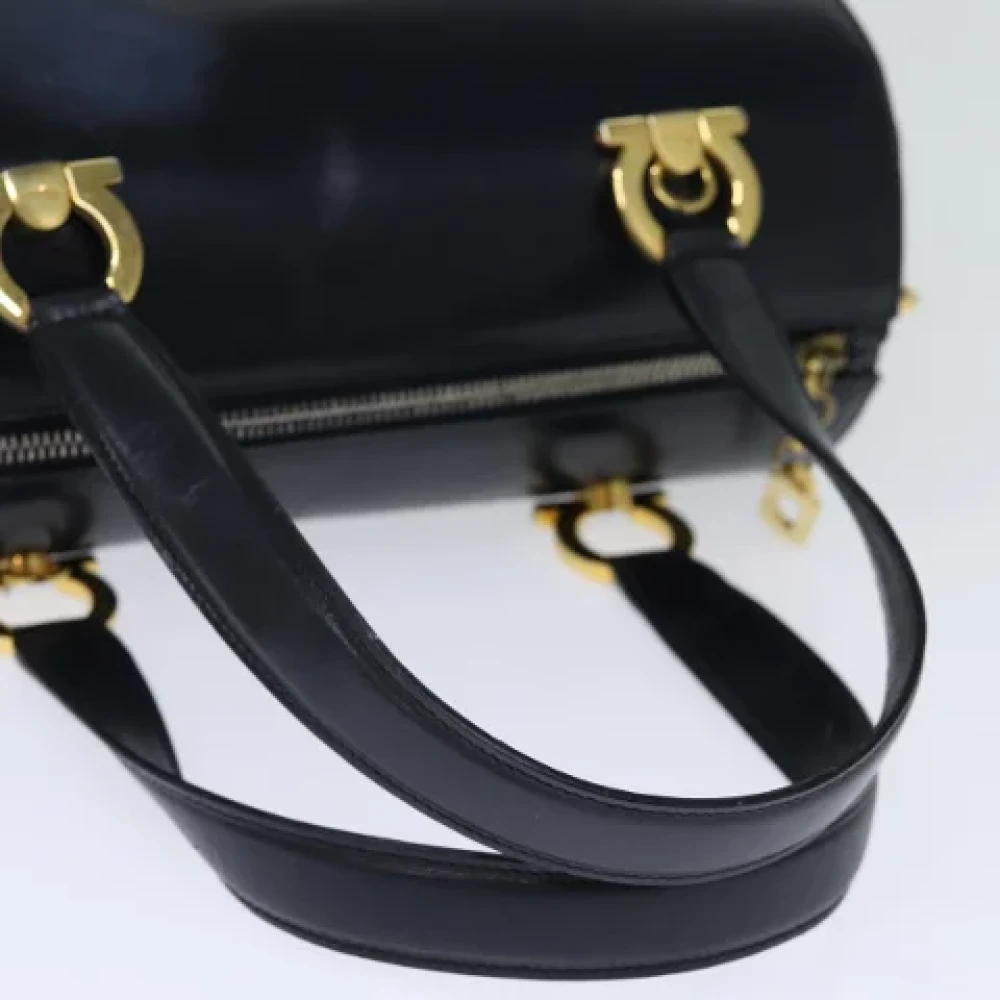 Salvatore Ferragamo Pre-owned Leather handbags Blue Dames