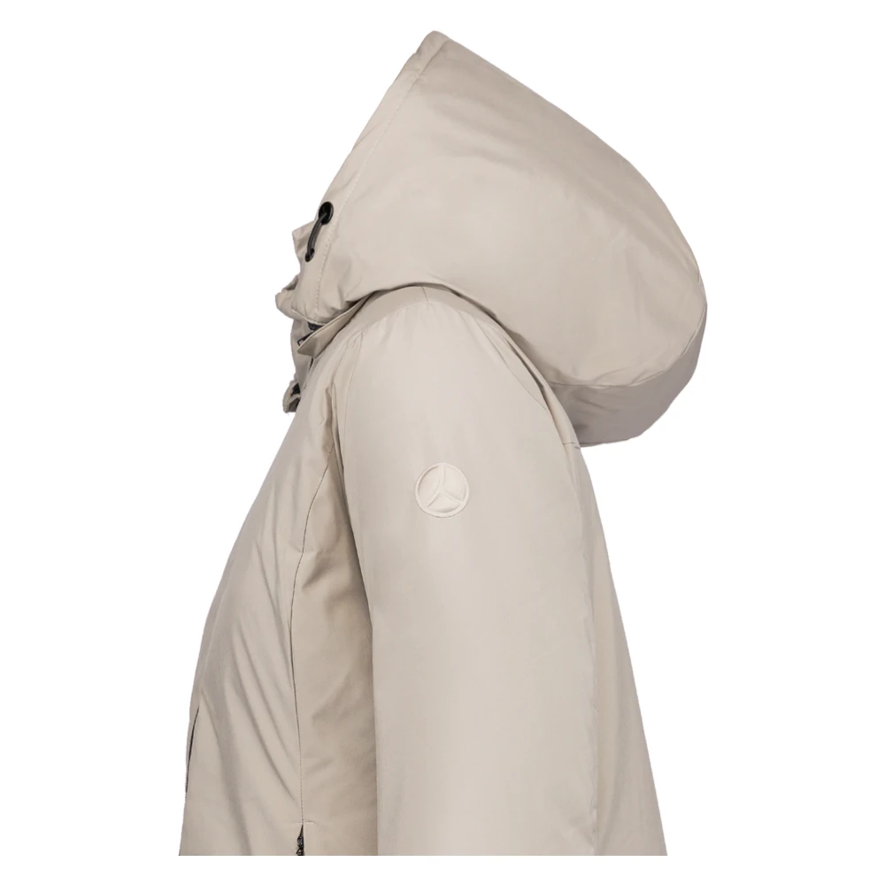 People of Shibuya Technische parka met afneembare capuchon Beige Dames