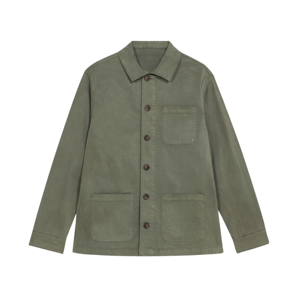 Brooks Brothers Militair Gegarneerd Gekleurd Shirt Jack Green Heren