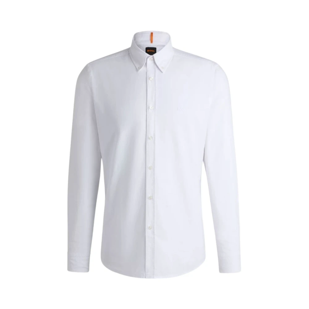 Boss Orange Stijlvolle Shirt voor Mannen White Heren
