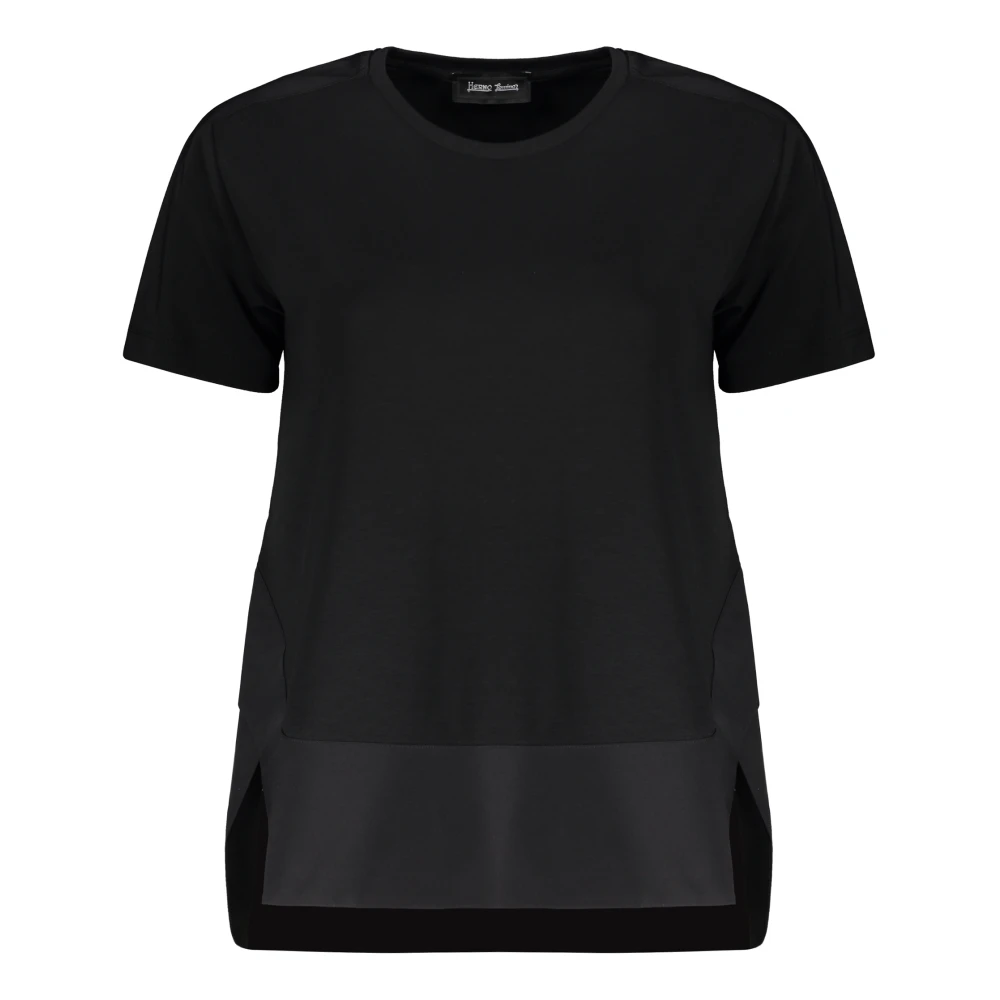 Herno - Tops > T-Shirts - Black - Herno - Modalova