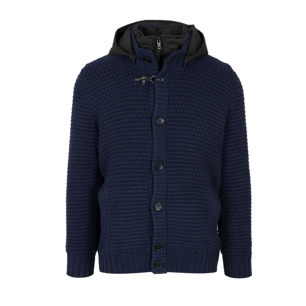 Fay - Knitwear > Cardigans - Blue - Fay - Modalova
