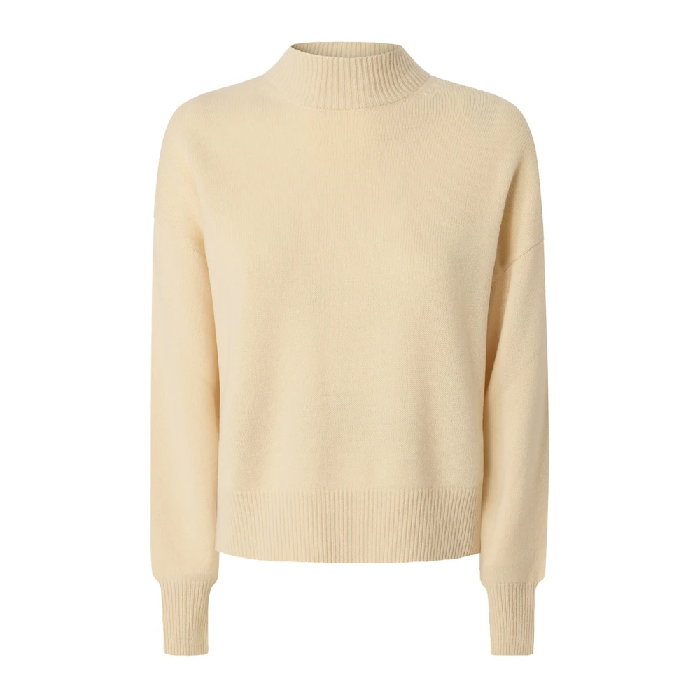 Pinko , Turtlenecks, Female, Beige, M, Sparta C15 Turtleneck - Image 2