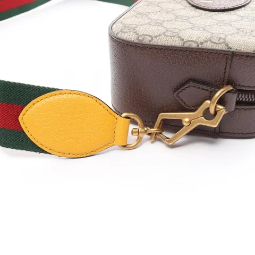 Gucci Vintage Pre-owned Leather shoulder-bags Beige Dames