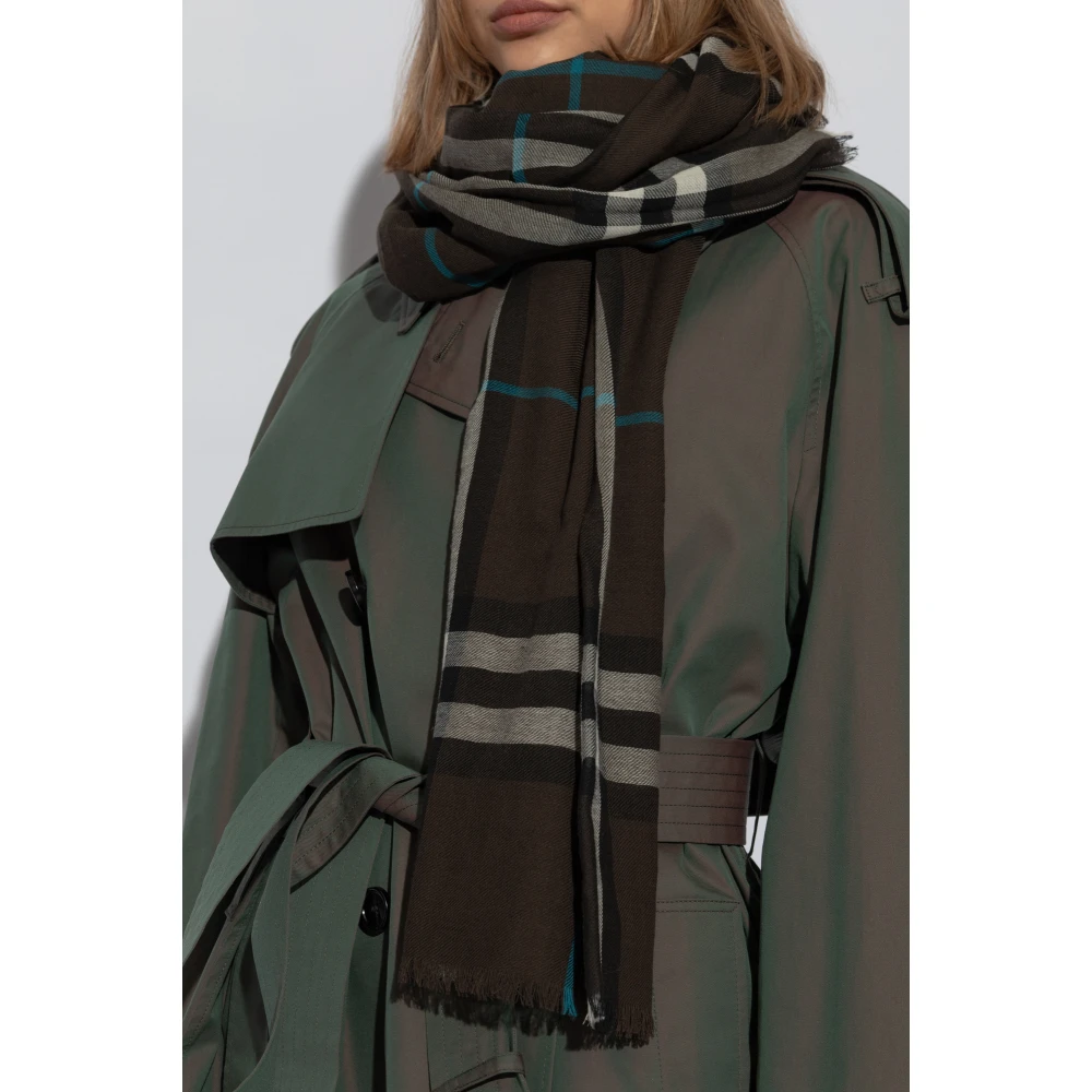 Burberry Wollen sjaal Brown Heren