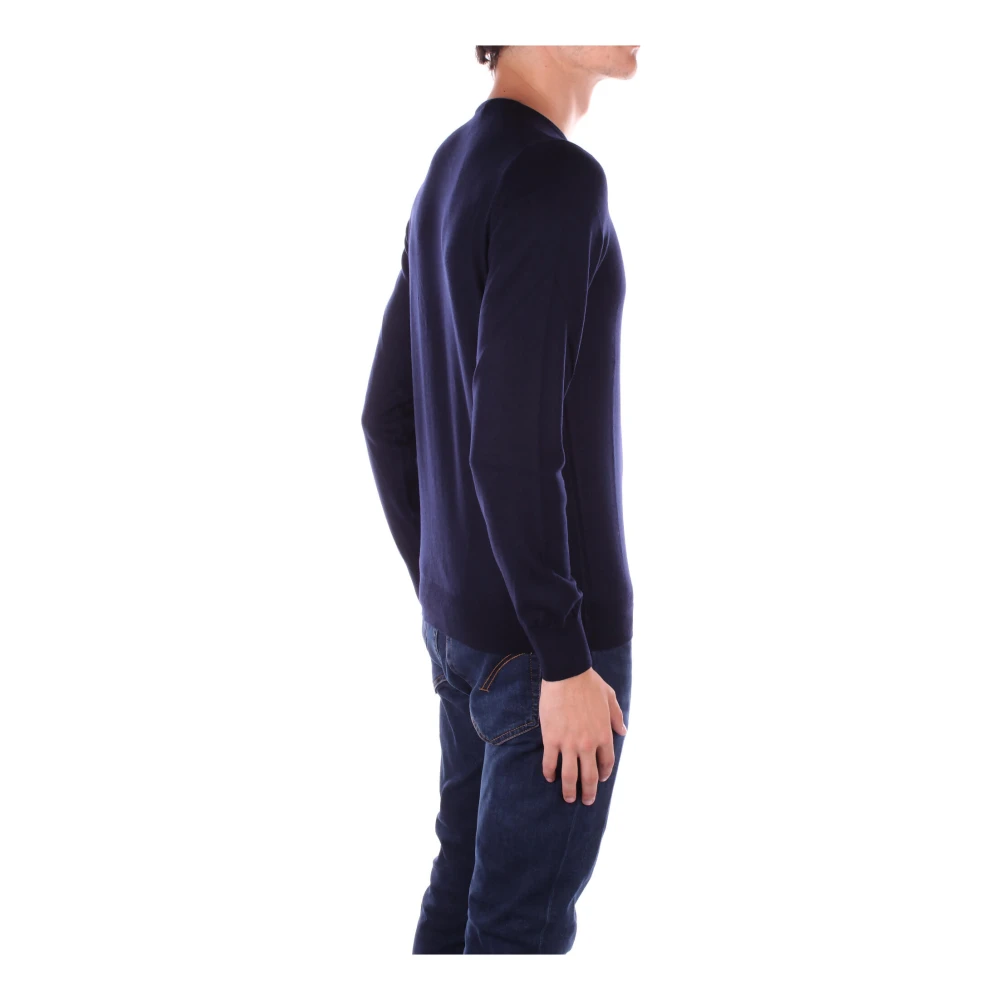 Tagliatore Blauwe Trui Marley Wol Blue Heren