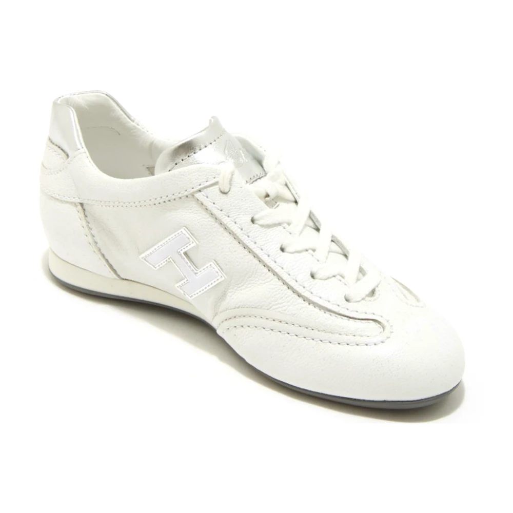 Hogan Girls White Kids Sneakers, 32 Eu, Olympia Slash Trainers