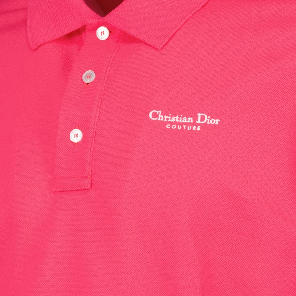 Dior Klassieke Polo Shirt Pink Heren