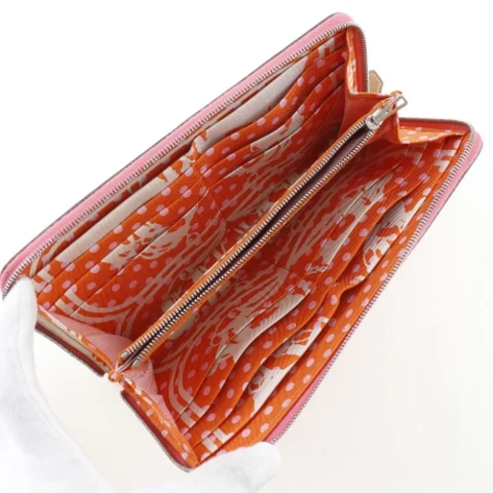 Hermès Vintage Pre-owned Leather wallets Pink Dames
