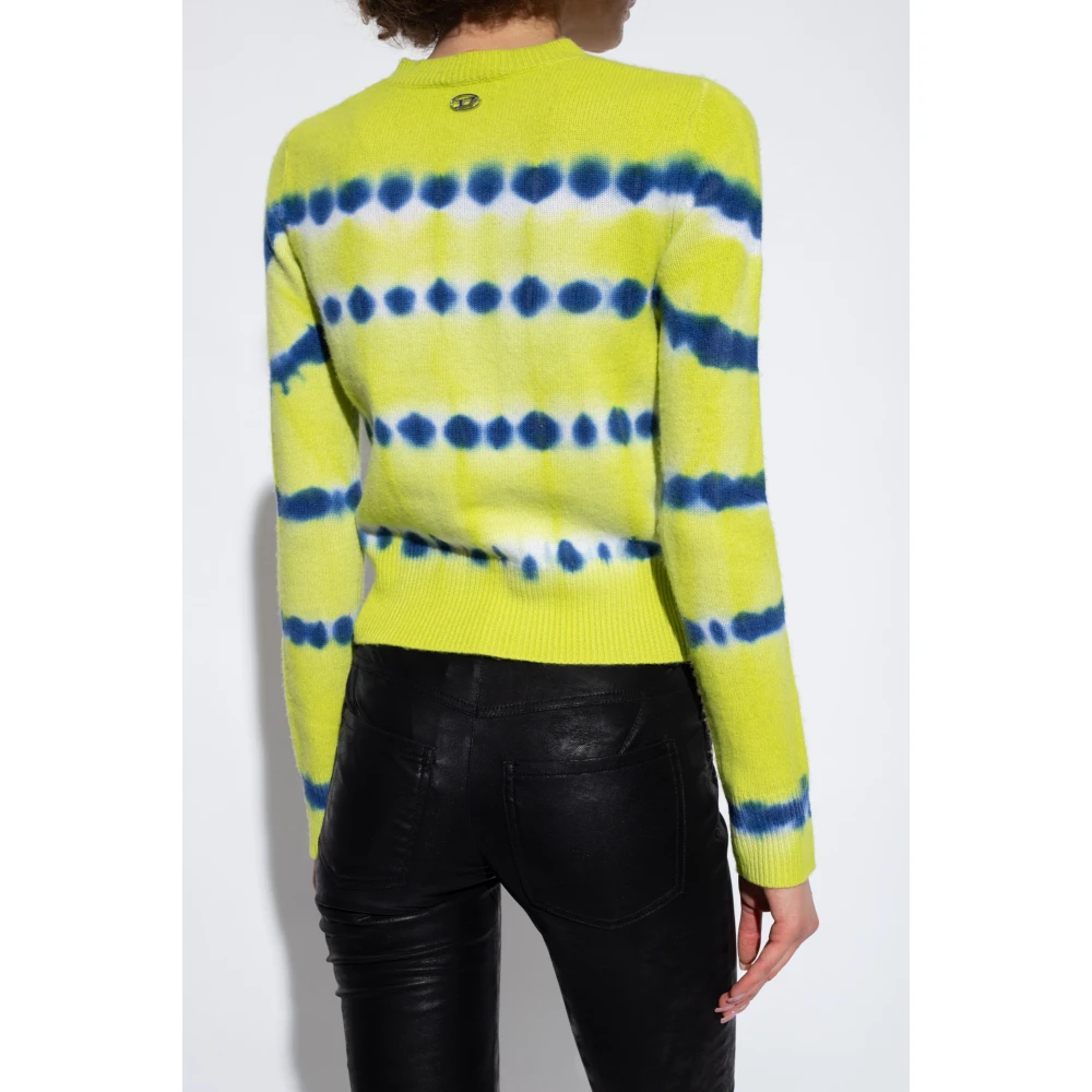 Diesel M-Valaxa wollen trui Green Dames