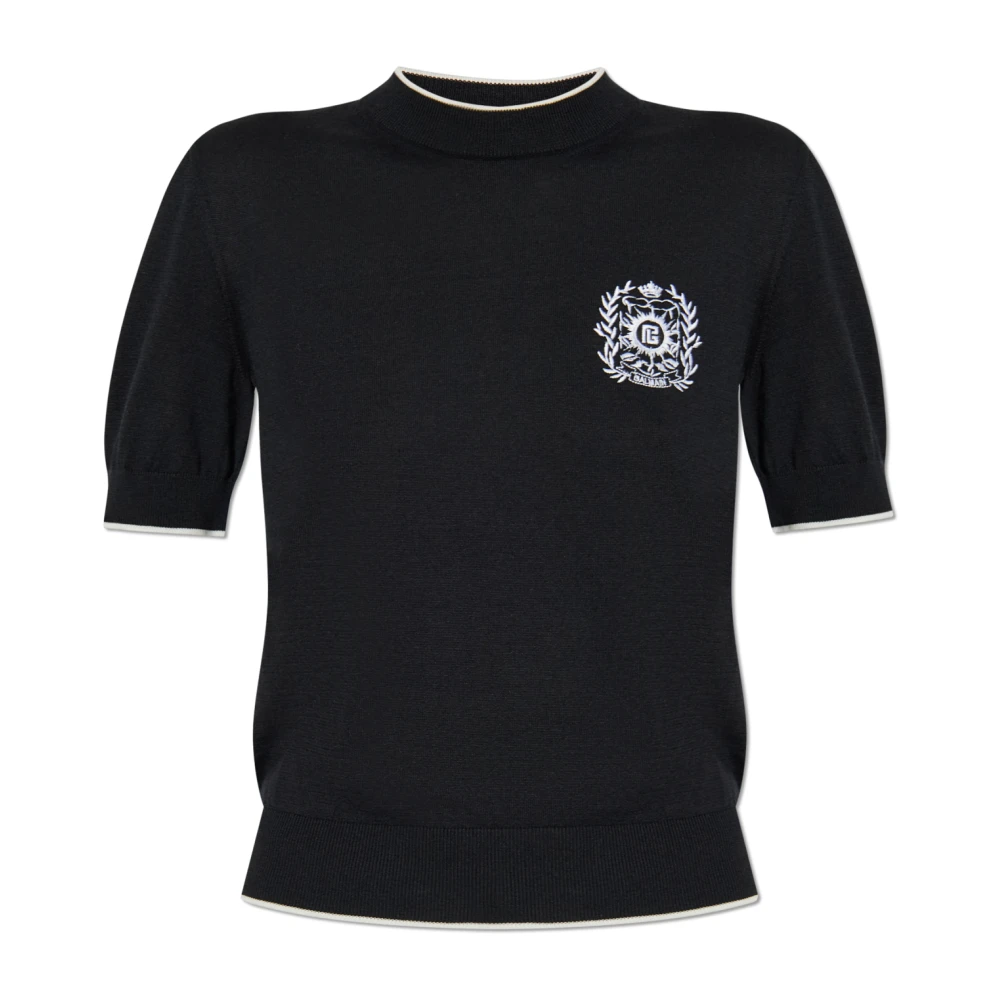 Balmain - Tops > T-Shirts - Black - Balmain - Modalova