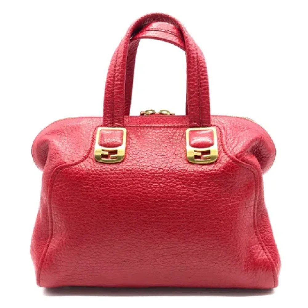 Fendi Vintage Pre-owned Leather fendi-bags Red Dames