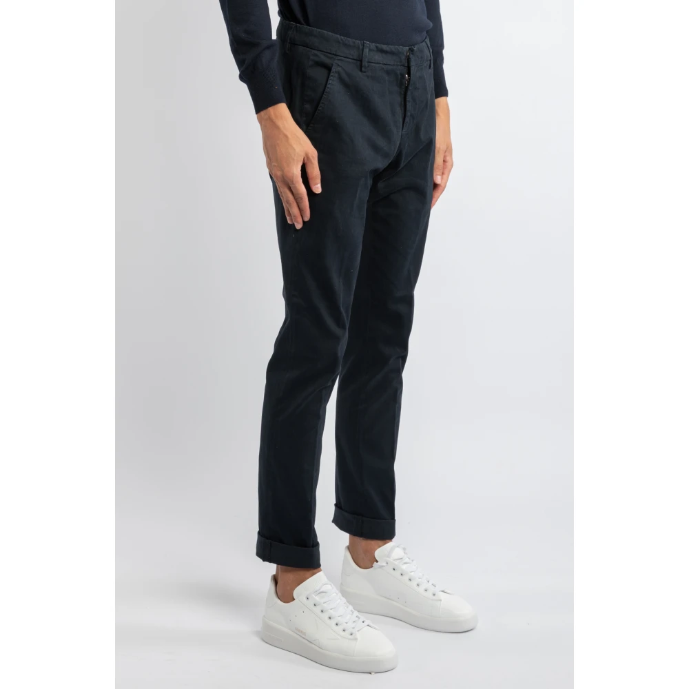 Dondup Blauwe Slim Fit Broek Up235Gse043Ptd890 Blue Heren