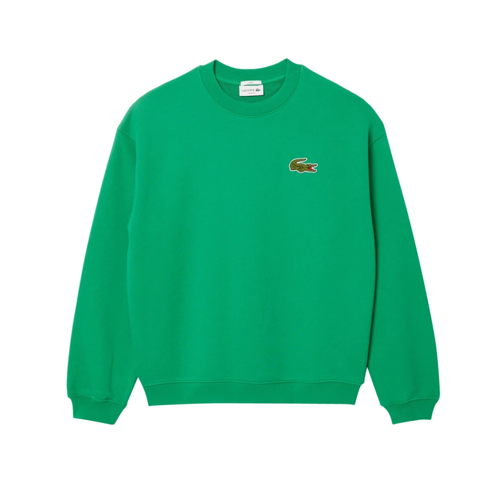 Lacoste Grön Oversized Krokodilbadge Sweatshirt Green, Herr