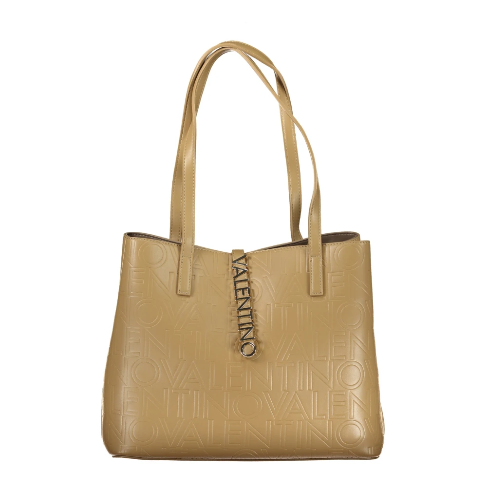 Valentino by Mario Valentino Beige Schoudertas met Afneembare Band Beige Dames