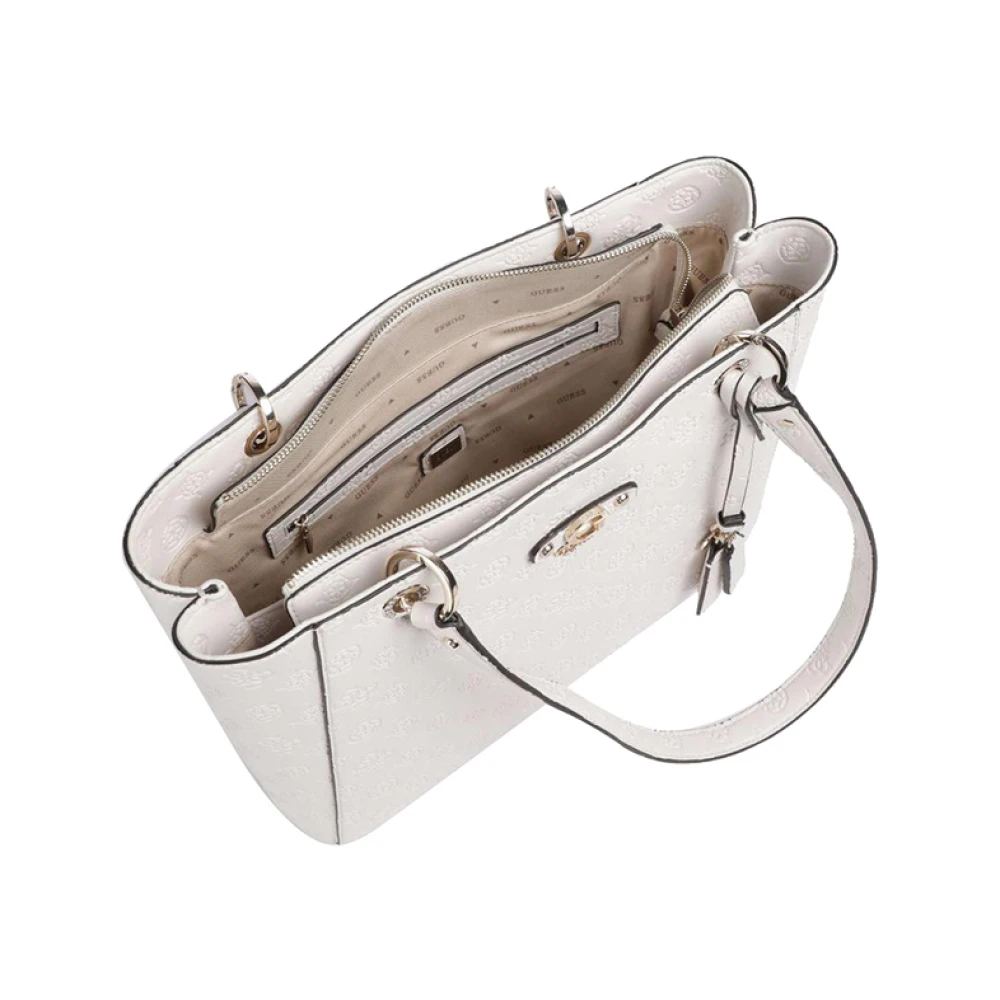 Guess Elegante witte handtas met gouden details Beige Dames