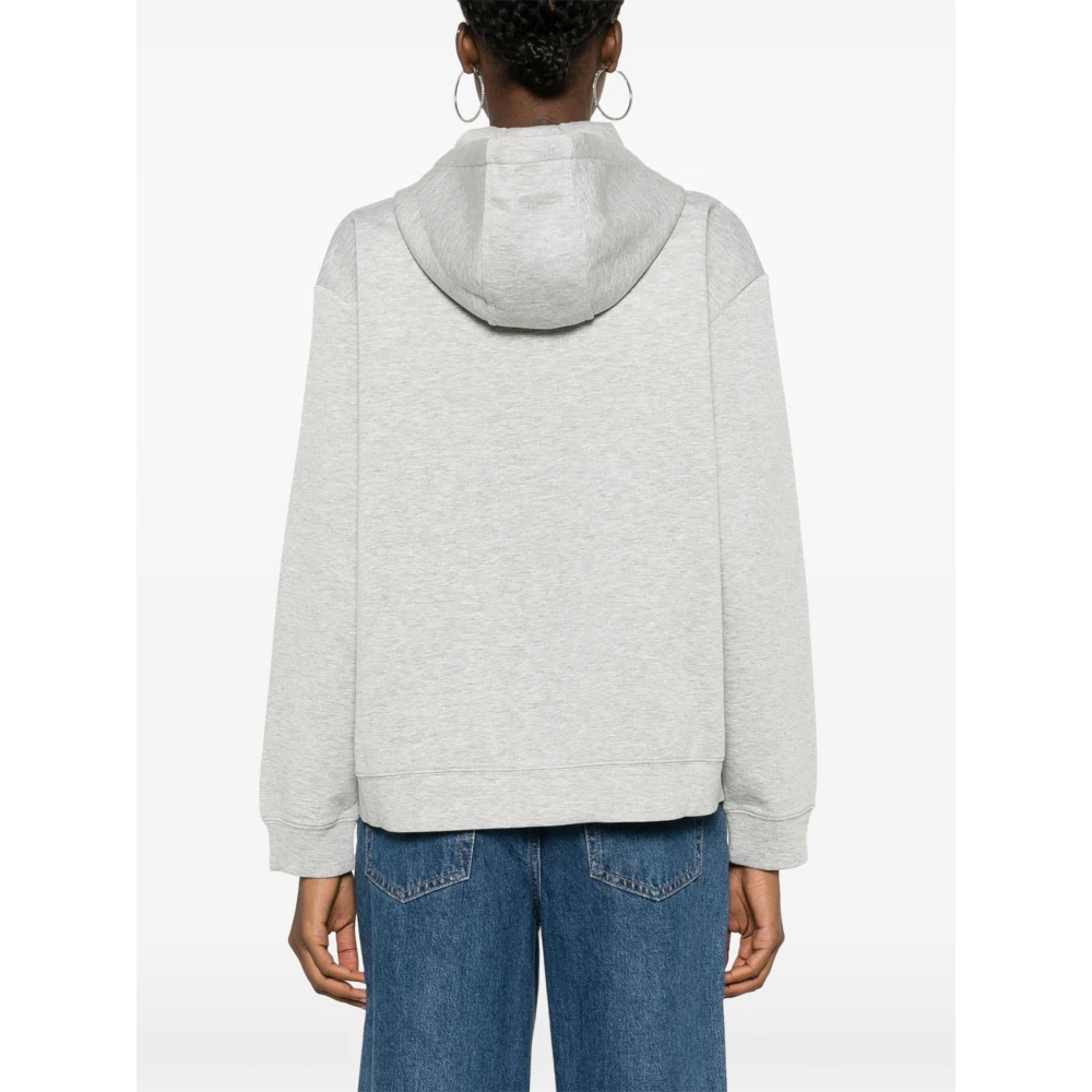 pinko Sweaters met rits en capuchon Gray Dames