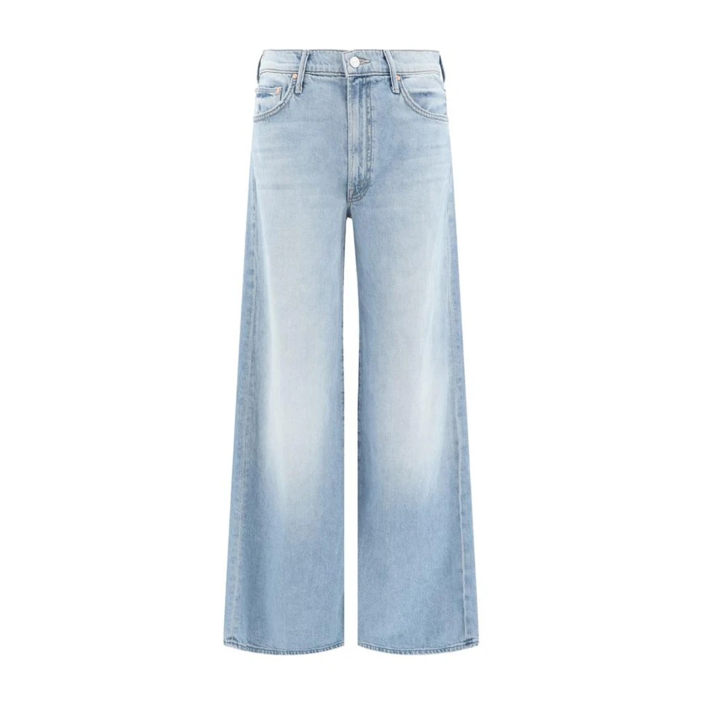 Mother High-Waist Wide-Leg Jeans met Riemlussen Blue Dames