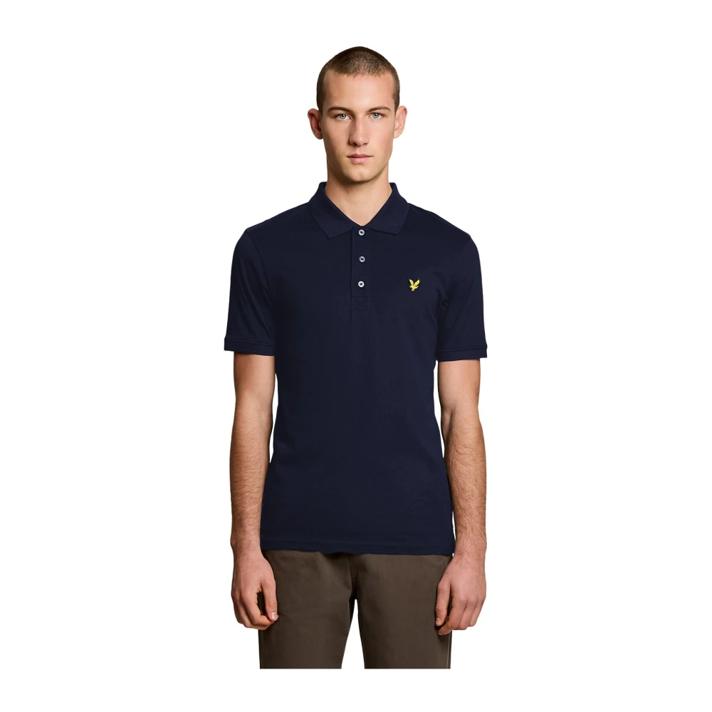 Lyle & Scott Jersey Polo - Male - Polo Shirts - Blue - L - Tops