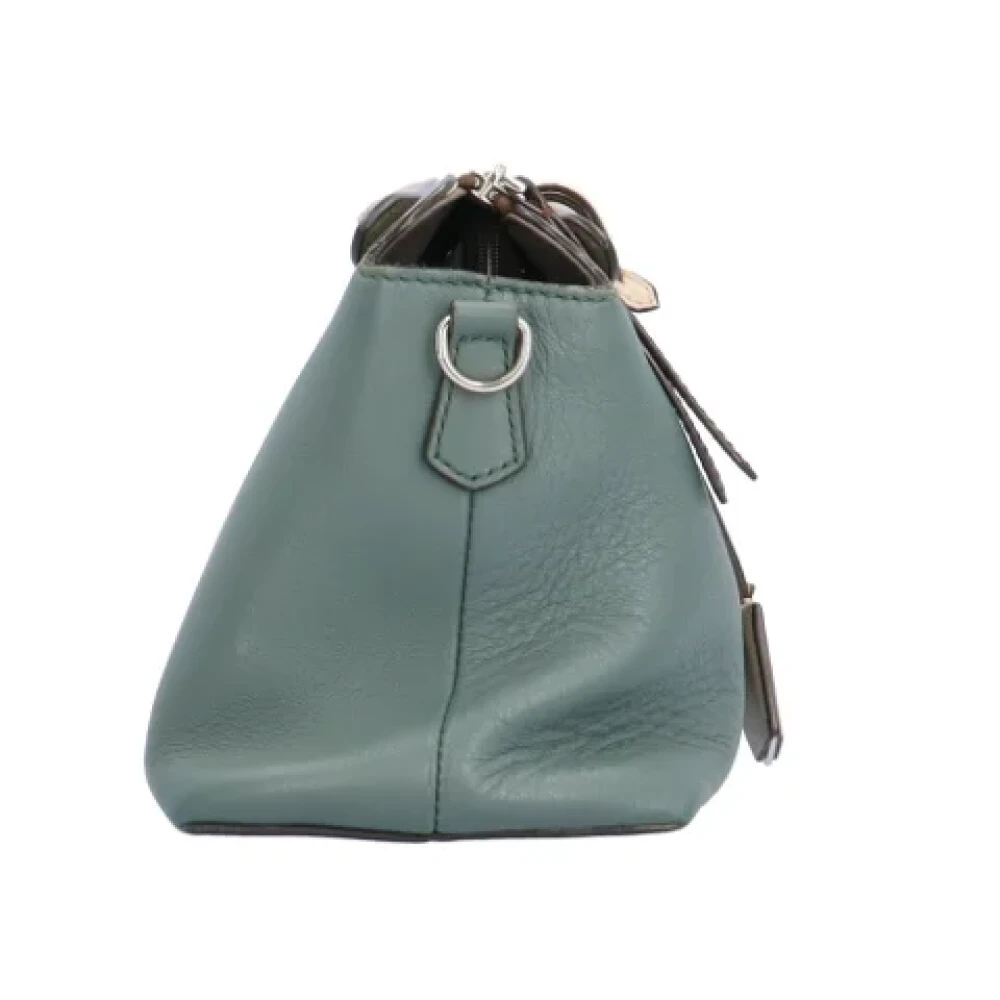 Fendi Vintage Pre-owned Leather shoulder-bags Green Dames