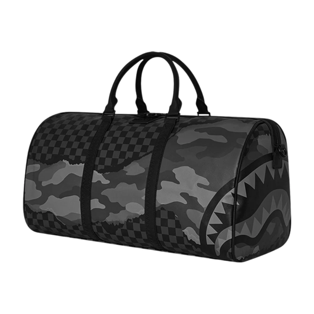Sprayground Metalen Rits Tas met Verstelbare Banden Black Unisex