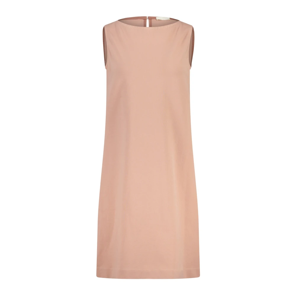 Circolo 1901 Mouwloze A-lijn Jurk Effen Kleur Comfortabele Pasvorm Pink Dames