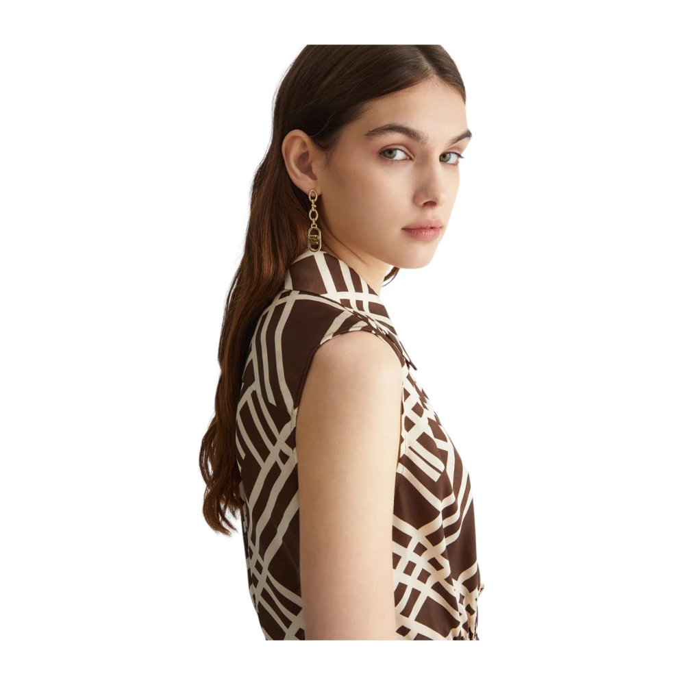 Liu Jo Elegante Jurk voor Vrouwen Brown Dames