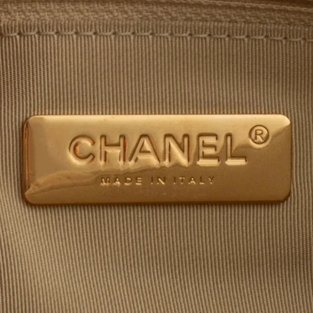 Chanel Vintage Pre-owned Leather chanel-bags White Dames