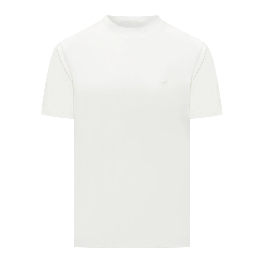 Emporio Armani Mannelijk Wit Tops Heren, Xs, T-Shirt