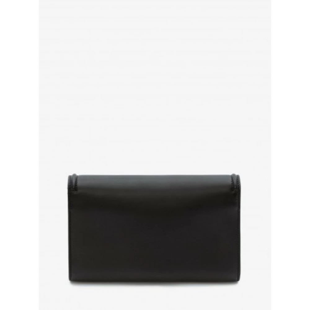alexander mcqueen Luxe Zwart Rood Leren Handtas Black Dames