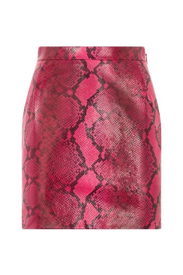 jupe-en-cuir-imprime-python